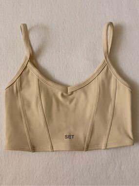 Set Active x Aimee Song LUXFORM Song Bra Crema Size M